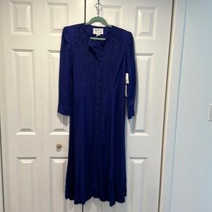 NEW WITH TAGS VINTAGE  Size 10 Sarah Elizabeth long sleeve maxi dress.